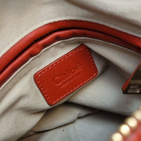 CHLOE MARCIE RED SATCHEL - Picture 12 of 16